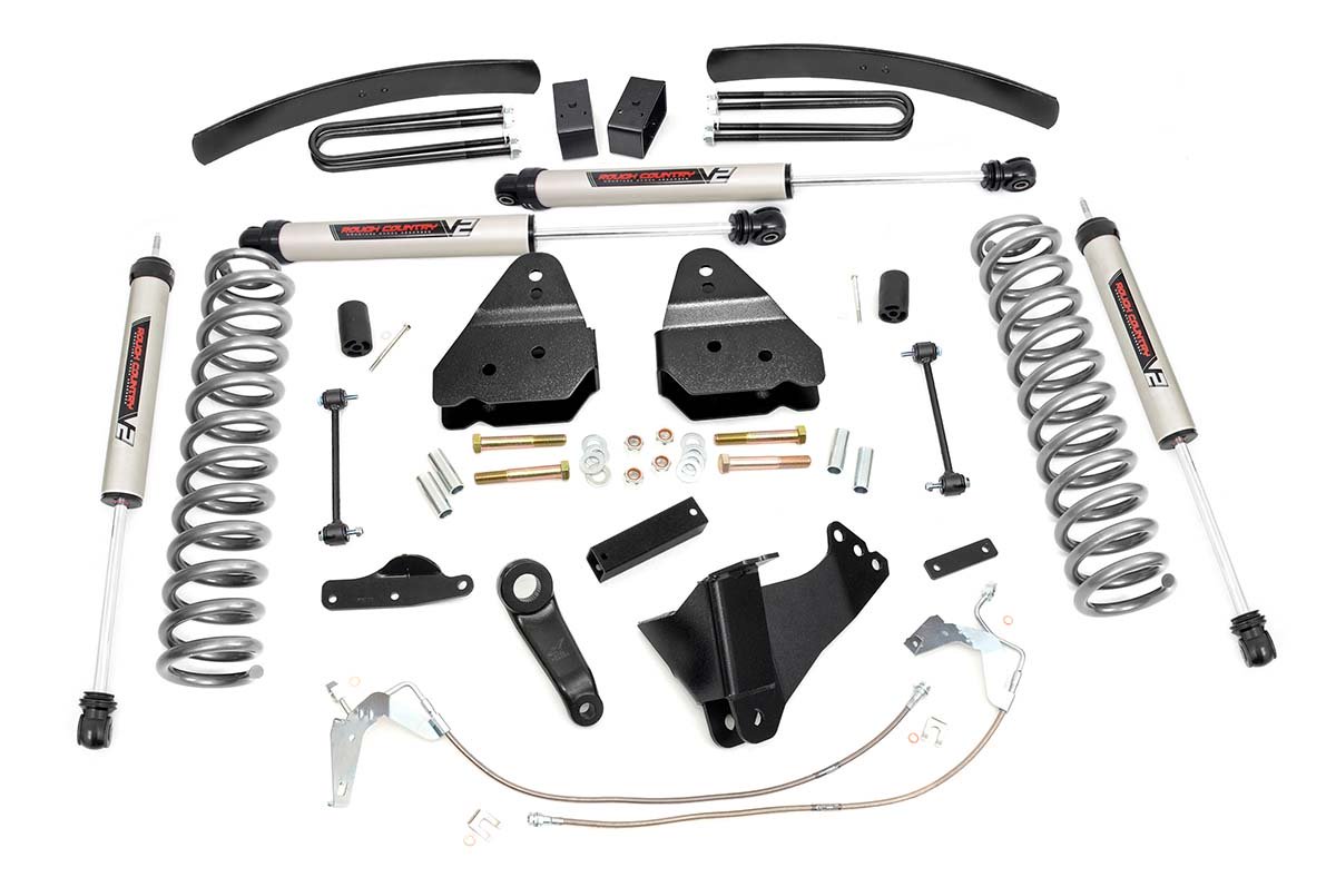 Rough Country 6 Inch Lift Kit Gas V2 Fits Ford F-250/F-350 Super Duty 4WD (08-10) 59770