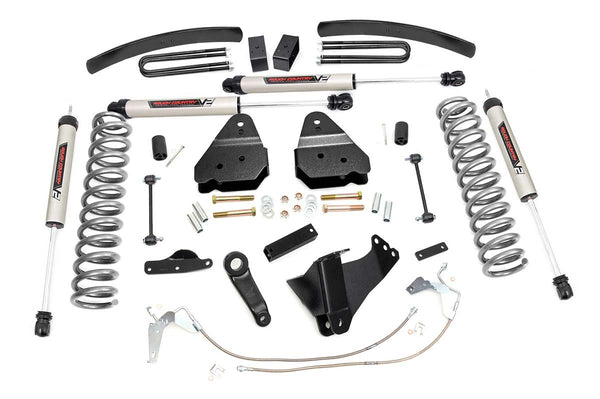Rough Country 6 Inch Lift Kit Gas V2 Fits Ford F-250/F-350 Super Duty 4WD (08-10) 59770