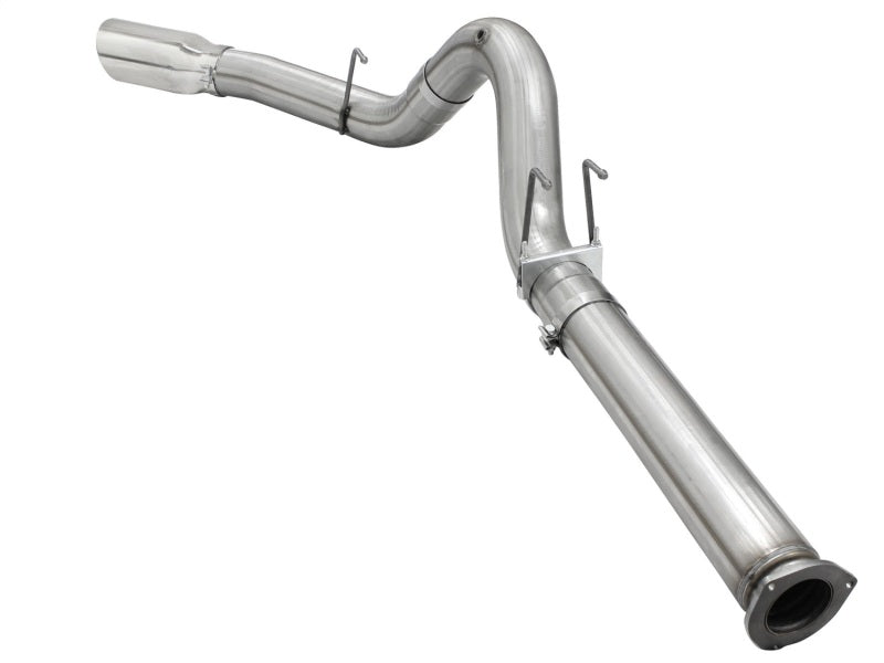 aFe Atlas Exhausts 5in DPF-Back Aluminized Steel Exhaust 2015 Ford Diesel V8 6.7L (td) Polished Tip 49-03064-P