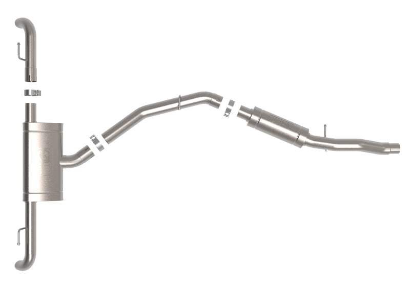 aFe MACH Force-Xp 17-21 Audi Q5 L4-2.0L (T) 3in to 2.5in Stainless Steel Cat-Back Exhaust System 49-36447