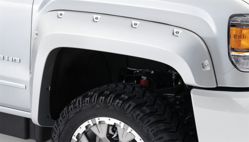 Bushwacker 15-18 GMC Sierra 2500 HD Pocket Style Flares 4pc 78.8/97.6in Bed Black 40967-02