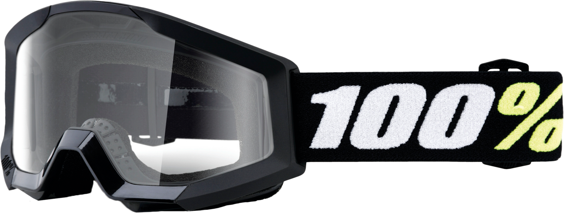 100% Strata 2 Mini Motocross & Mountain Biking Goggles - MX, MTB, Dirt Bike, Power Sport Protective Eyewear