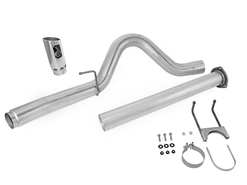 aFe LARGE Bore HD Exhausts DPF-Back SS-409 EXH DB Ford Diesel Trucks 11-12 V8-6.7L (td) 49-13028