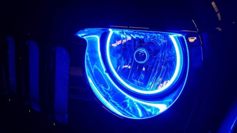 Oracle compatible with Jeep Wrangler JK 07-17 LED Waterproof Halo Kit ColorSHIFT w/ 2.0 Controller SEE WARRANTY 3943-333