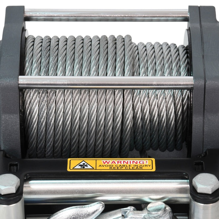 Superwinch 4500 LBS 12V DC 15/64in x 50ft Steel Rope Terra 4500 Winch Gray Wrinkle 1145260