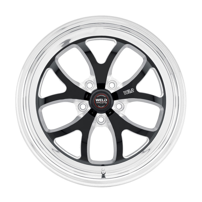 Weld S76 15x8.33 / 5x4.75 BP / 4.5in. BS Black Wheel (Low Pad) Non-Beadlock 76LB-508B45A