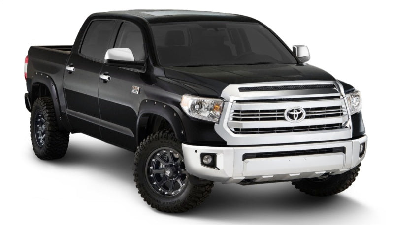 Bushwacker 16-18 Toyota Tundra Fleetside Pocket Style Flares 4pc Midnight Black 30918-43