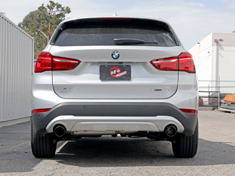 aFe MACHForce XP Exhausts Axle-Back 15-21 BMW X1 2.0L (t) (SS w/Black Tips) 49-36349-B