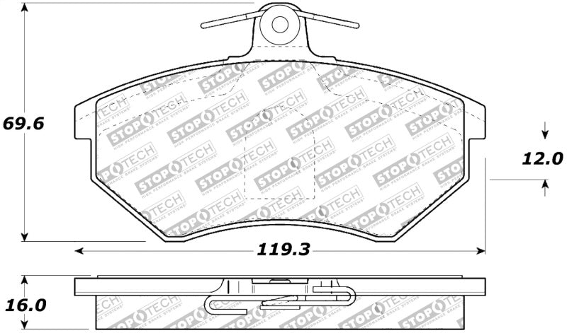 StopTech Street Touring Brake Pads 308.0696