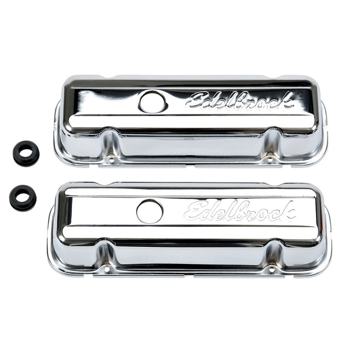 Edelbrock Valve Cover Signature Series Buick 1977 and Later 3 8L and 4 1L V6 Chrome 4486