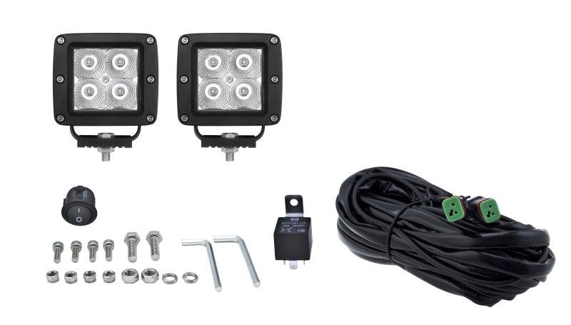 Hella HVF Cube 4 LED Off Road Kit 357204831