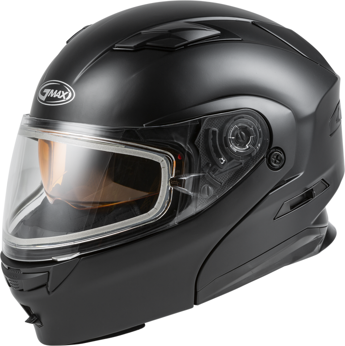 Gmax Md-01S X-Small Matte Black Modular Snow Helmet W Double Lens Shield M2010073