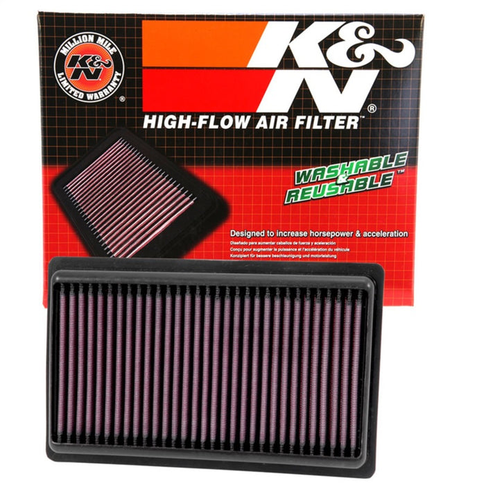 K&N Replacement Panel Air Filter for 2014-2015 Compatible with Infiniti Q50 3.5L/3.7L V6 (2 Required) 33-5014