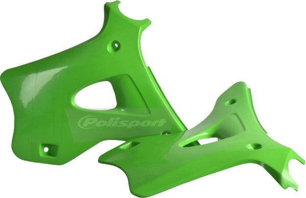 Polisport Radiator Shroud Set (Green) for 94-98 Kawasaki KX250