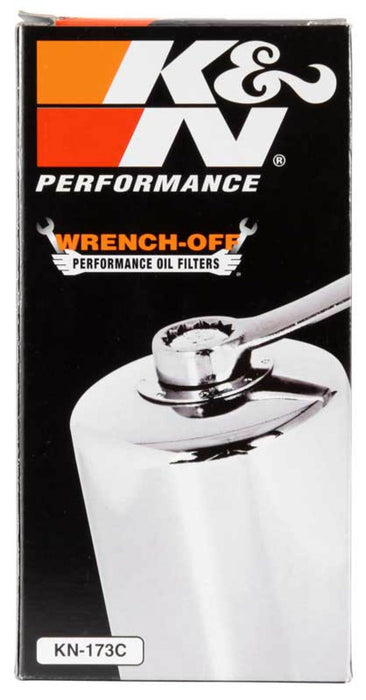 K&N Motorcycle Oil Filter: High Performance, Premium, Designed to be used with Synthetic or Conventional Oils: Fits Select Harley Davidson Motorcycles, KN-173C