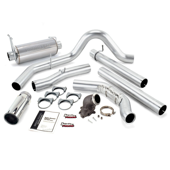 Banks Power 99-03 Ford 7.3L Monster Exh w/ Power Elbow SS Single Exh w/ Chrome Tip 48659