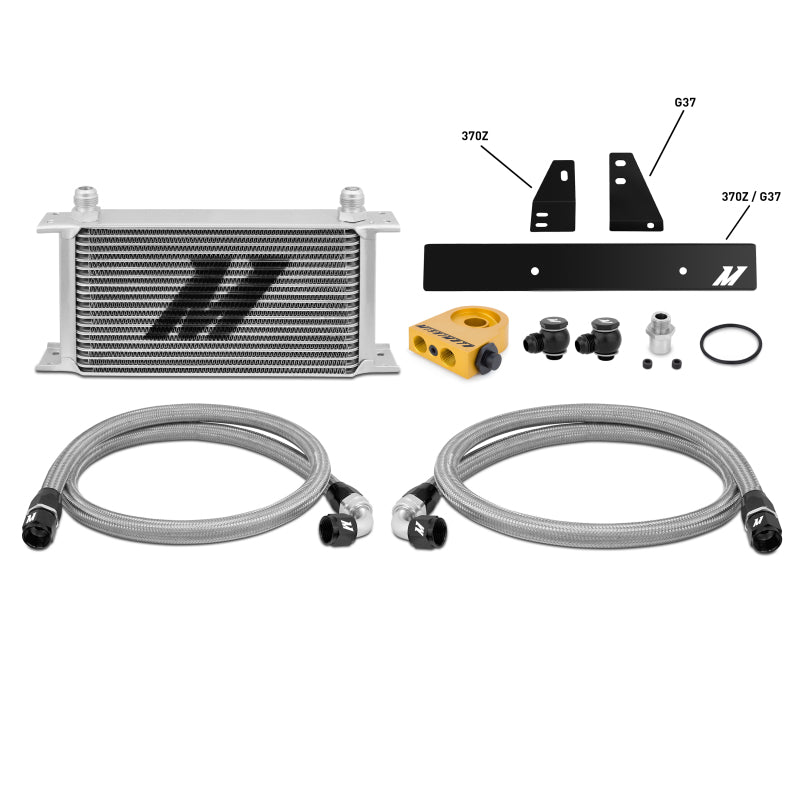 Mishimoto 09-12 Compatible with Nissan 370Z / 08-12 Compatible with Infiniti G37 (Coupe Only) Thermostatic Oil Cooler Kit MMOC-370Z-09T