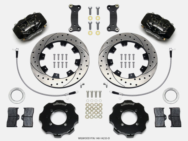 Wilwood Forged Dynalite Front Hat Kit 12.19in Drilled 2016-Up Mazda MX5 Miata w/ Lines 140-14233-D