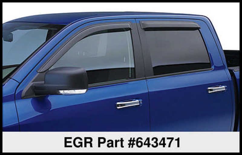 EGR 15+ Ford F150 Super Cab 15+ Tape-On Window Visors Set of 4 643471