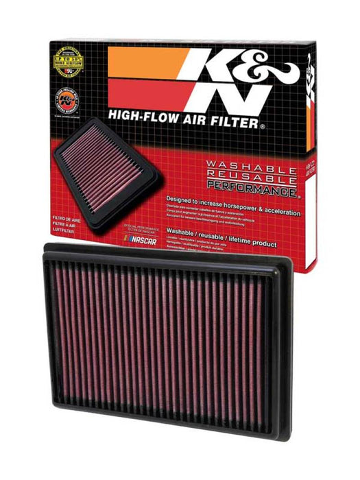 K&N 07 Compatible with Nissan Sentra 2.0L-L4 Drop In Air Filter 33-2376