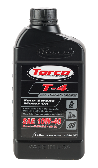 Torco T-4 Four-Stroke Motor Oil (10W-40)