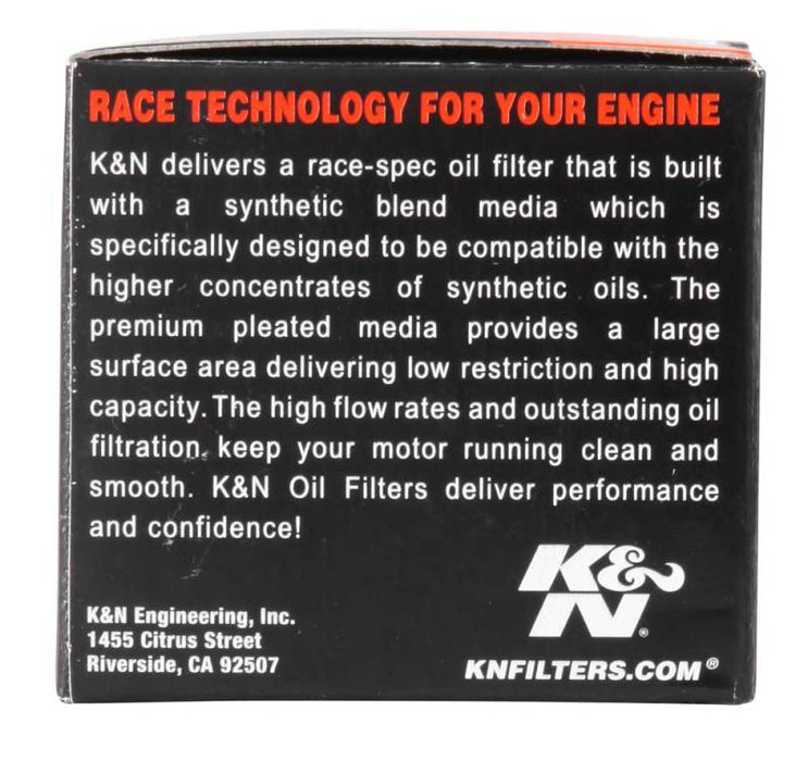 K&N Motorcycle Oil Filter: High Performance, Premium, Designed to be used with Synthetic or Conventional Oils: Fits Select Kawasaki, Suzuki, Beta Vehicles, KN-207