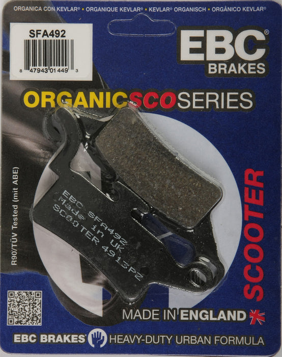 EBC Brakes SFA492 Standard Scooter Brake Pad