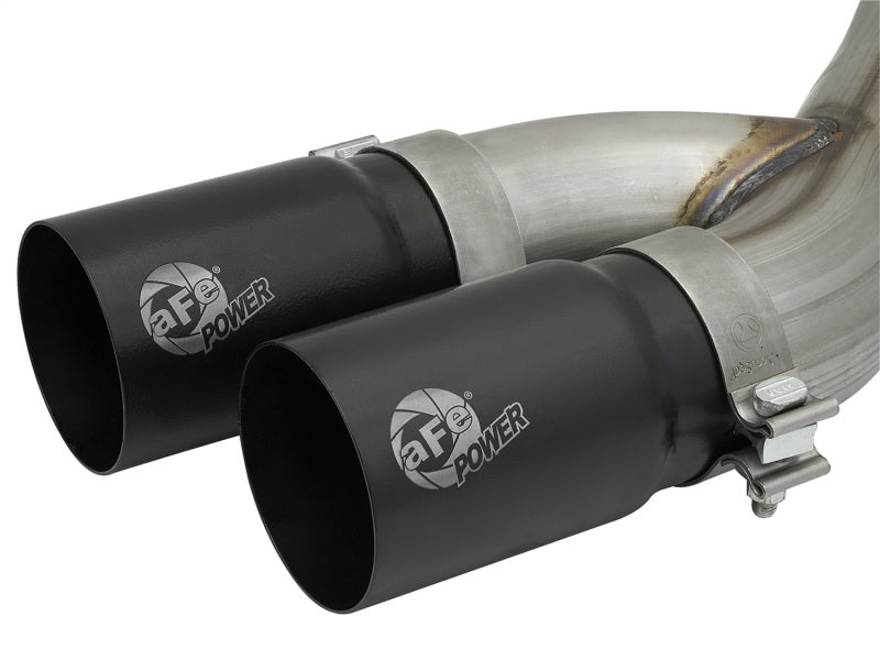 aFe Rebel Series 3-1/2in 409 SS Cat-Back Exhaust System w/Black Tip RAM 2500/3500 14-17 V8 6.4L 49-42057-B