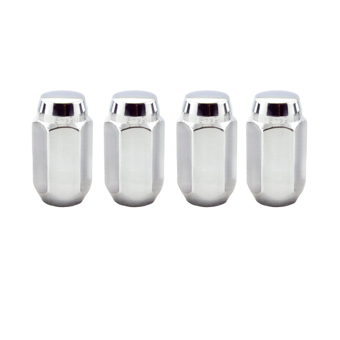 McGard Hex Lug Nut (Cone Seat) M12X1.75 / 13/16 Hex / 1.815in. Length (4-Pack) Chrome 64019