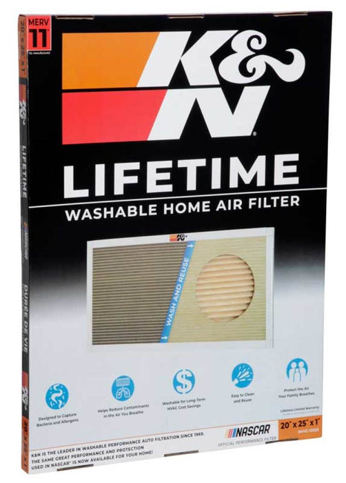 K&N HVAC Filter 20 x 25 x 1 HVC-12025