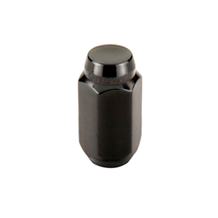 McGard Hex Lug Nut (Cone Seat) M14X1.5 / 22mm Hex / 1.635in. Length (4-Pack) Black 64072