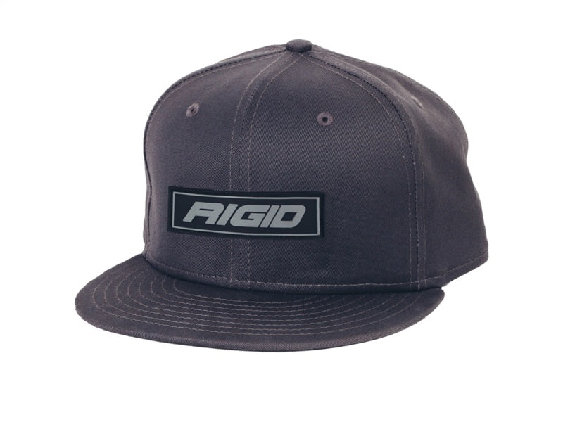 Rigid Industries New Era Flat Bill Hat Grey With Grey Logo Patch, Snapback 1032