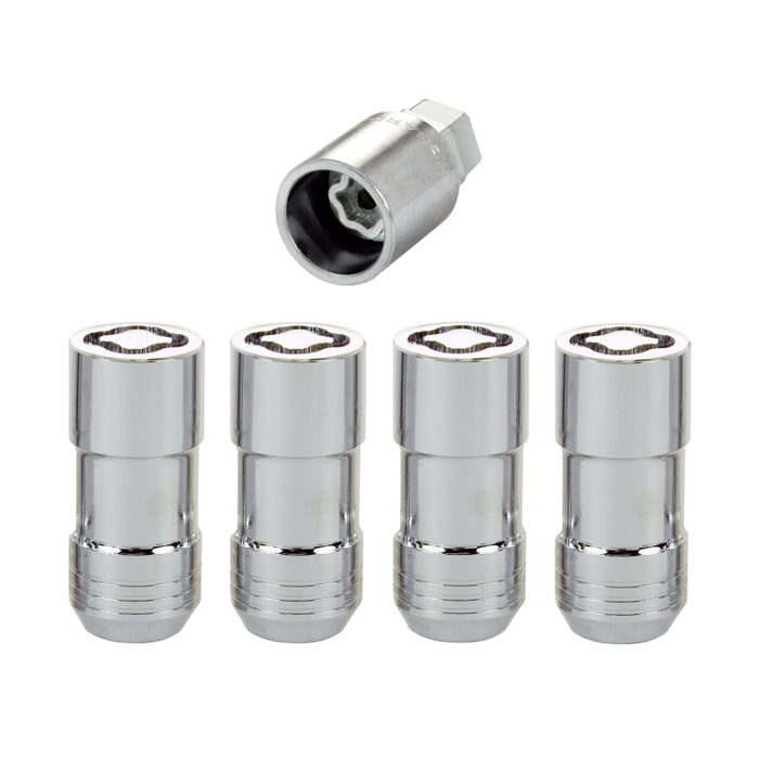 McGard Wheel Lock Nut Set 4pk. (Cone Seat) M14X1.5 / 21mm & 22mm Dual Hex / 1.965in. L Chrome 24210