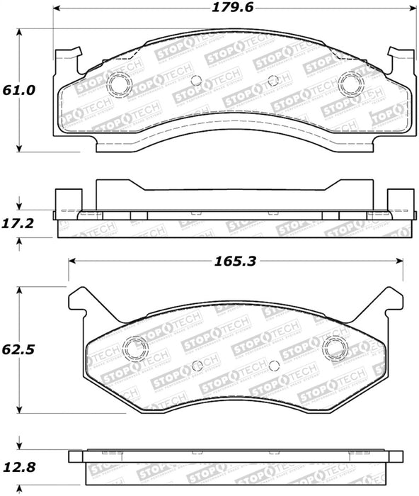 StopTech Street Brake Pads 308.0123