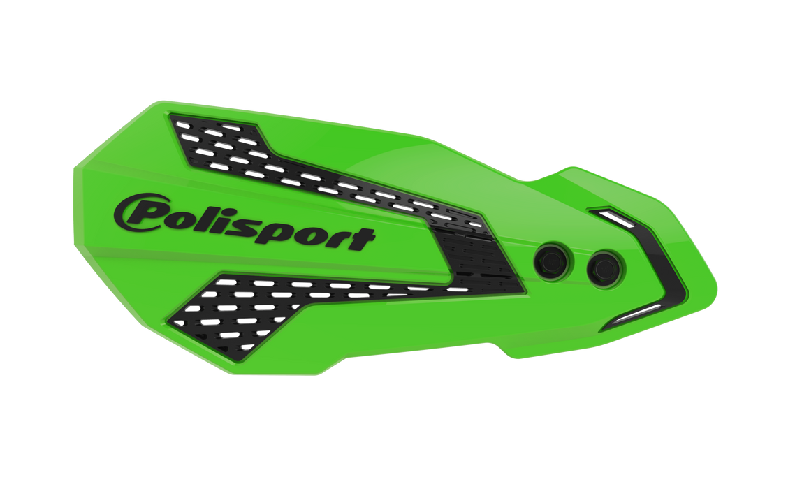 Polisport 8308200011 MX Flow Perch Mount Handguard - Green/Black