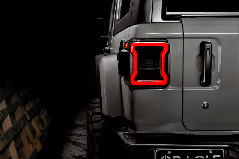 Oracle compatible with Jeep Wrangler JL Black Series LED Tail Lights SEE WARRANTY 5852-504