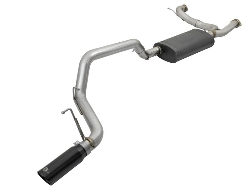 aFe MACHForce XP 3in 304 SS Cat-Back Exhausts w/ Black Tips 10-17 Compatible with Nissan Patrol (Y62) V8-5.6L 49-36114-B