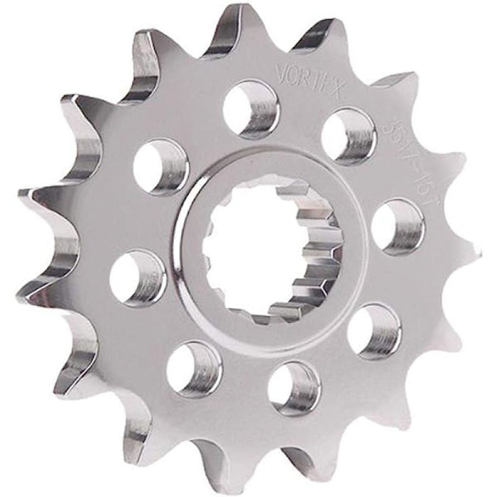 Vortex Racing Steel Front Sprocket 530 18 Tooth- Silver 3520-18