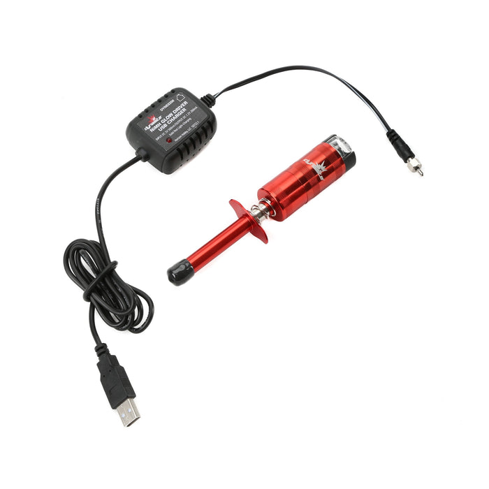 Dynamite Metered Ni-Mh Glow Driver w/USB Charger DYNE0200 Glow Plugs