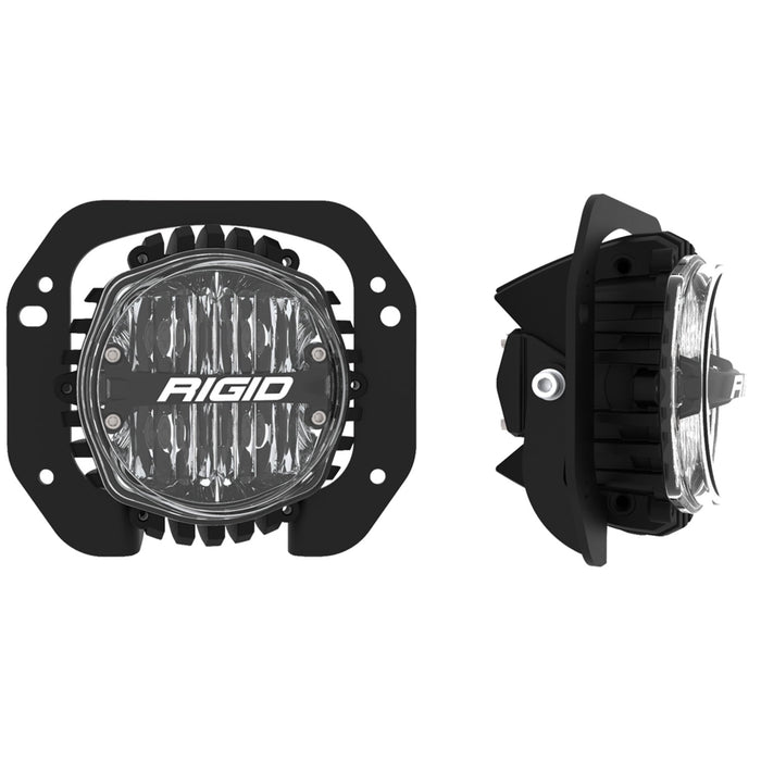 Rigid Light Shop 37106 360-Series LED Automotive Fog Light Fits 18-21 Gladiator Wrangler (JL) Fits select: 2021 compatible with Jeep WRANGLER UNLIMITED, 2021 compatible with Jeep GLADIATOR