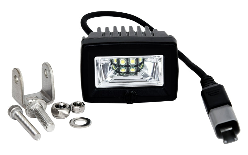 KC HiLiTES C-Series 2in. C2 LED Light 20w Area Flood Beam (Pair Pack System) Black 328