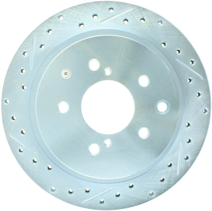 StopTech 89-96 Compatible with Nissan 300ZX Select Sport Slotted & Drilled Right Rear Brake Rotor 227.42047R