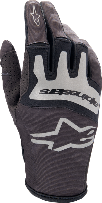 Alpinestars Techstar Gloves (Black Brushed Silver, Small)