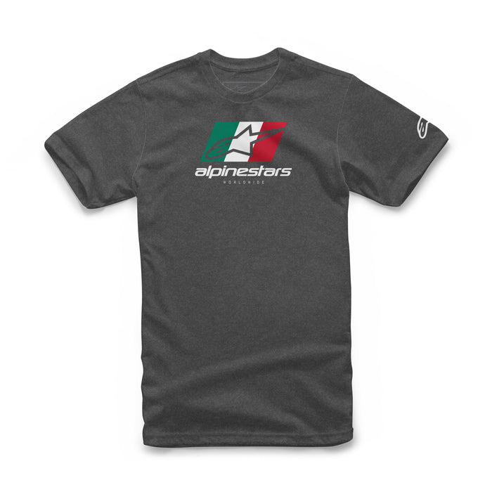 Alpinestars World Tour Tee Charcoal Heather Md 1211-72010-191-M