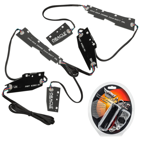Oracle 16-18 Chevrolet Camaro RGB+W Headlight DRL Upgrade Kit ColorSHIFT SEE WARRANTY 1345-330