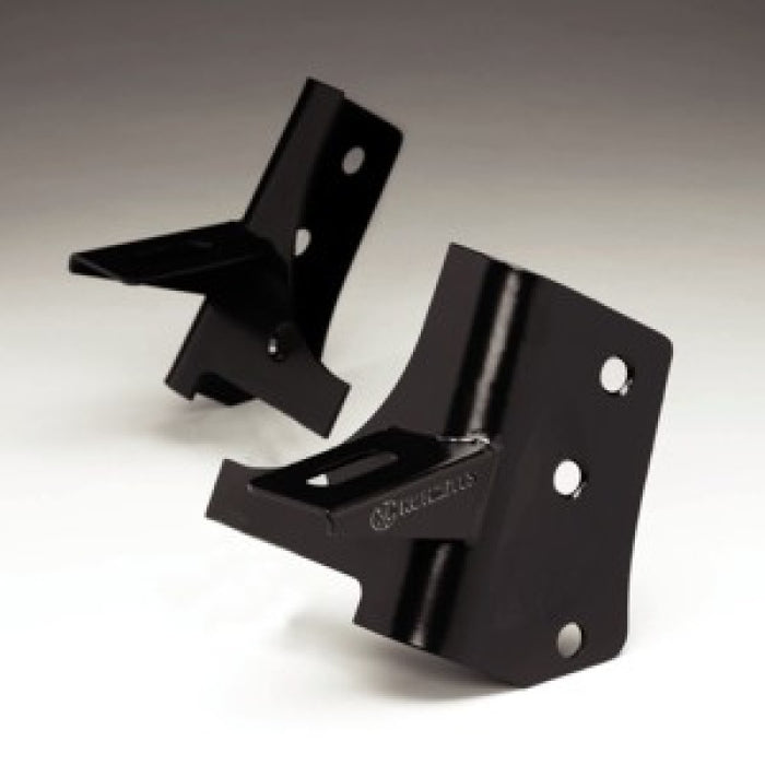 KC HiLiTES 97-06 compatible with Jeep TJ A-Pillar Windshield Hinge Light Mount Bracket Set (Pair) Black 7311