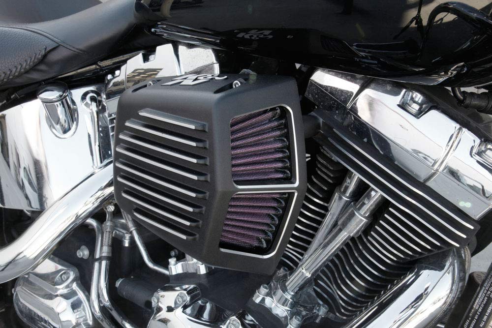 K&N Street Metal Intake System for 01-16 Harley Davidson Softail/Dyna Shaker Black RK-3950