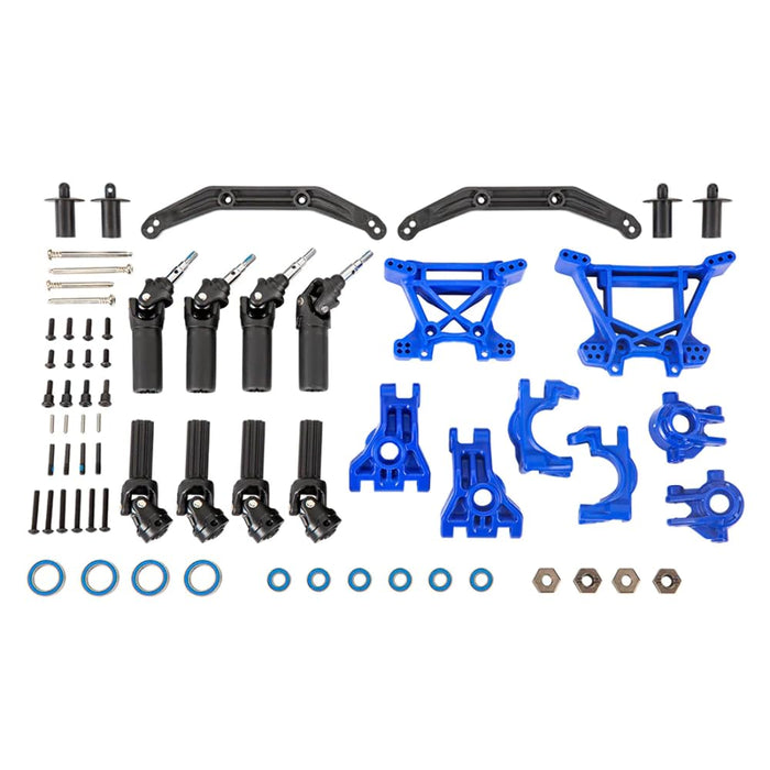 Traxxas 9080X Outer Driveline & Suspension Upgrade Kit Extreme Heavy Duty Blue