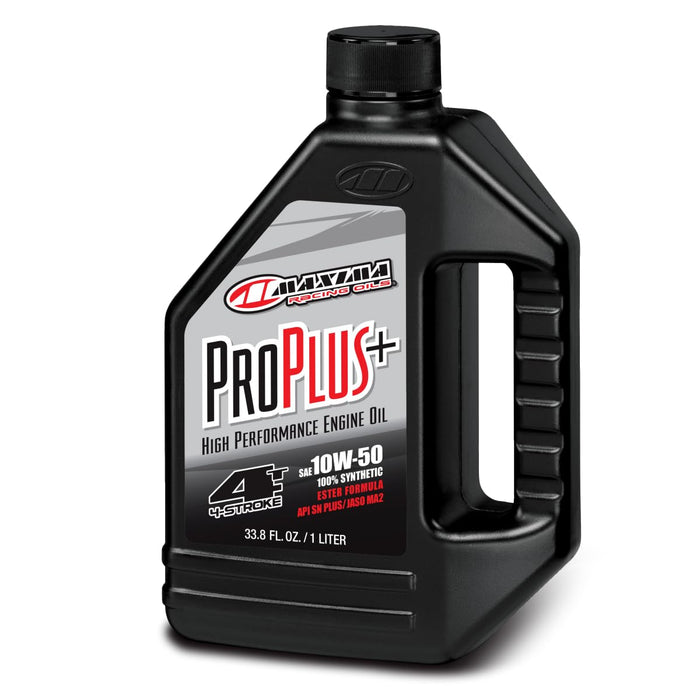 Maxima (30-02901 Pro Plus+ 10W-40 Synthetic Motorcycle Engine Oil - 1 Liter