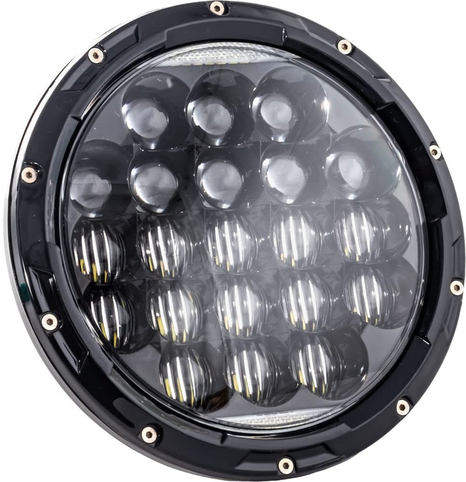 Letric Lighting Co. 7" LED AGGRESSIVE HEADLGHT BLK LLC-LHC-7A